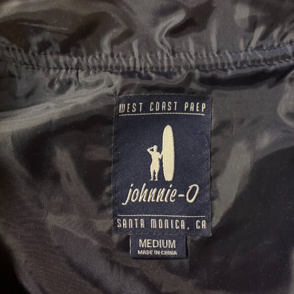 Johnnie-O Red Blue Men's Medium Full Zip Lined Preppy Golf Outdoor Vest EUC - Picture 3 of 12